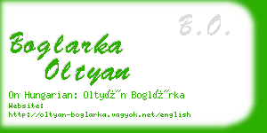 boglarka oltyan business card